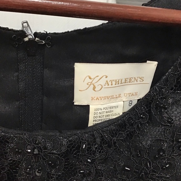 Kathleen Kirkwood Black Tulle Prom Dress - Picture 2 of 4